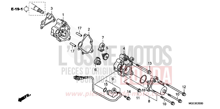 REDUCTION GEAR for VFR1200F Dual Clutch CANDY TAHITIAN BLUE (PB215) from 2013
